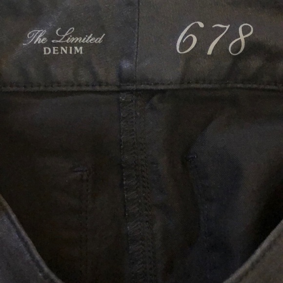 Black Metallic Skinny Jeans - Picture 6 of 6